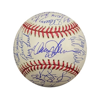 1986 New York Mets Team Signed Official World Series Baseball